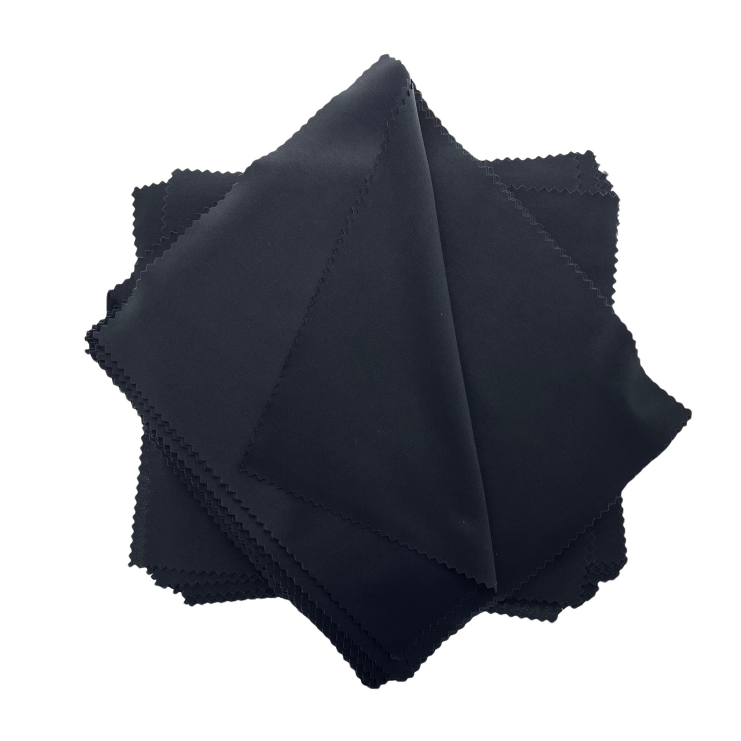 A pack of black cloth sunglasses with a stylish design, featuring a string attachment. The packaging contains three dozen pairs, emphasizing their use as an accessory.