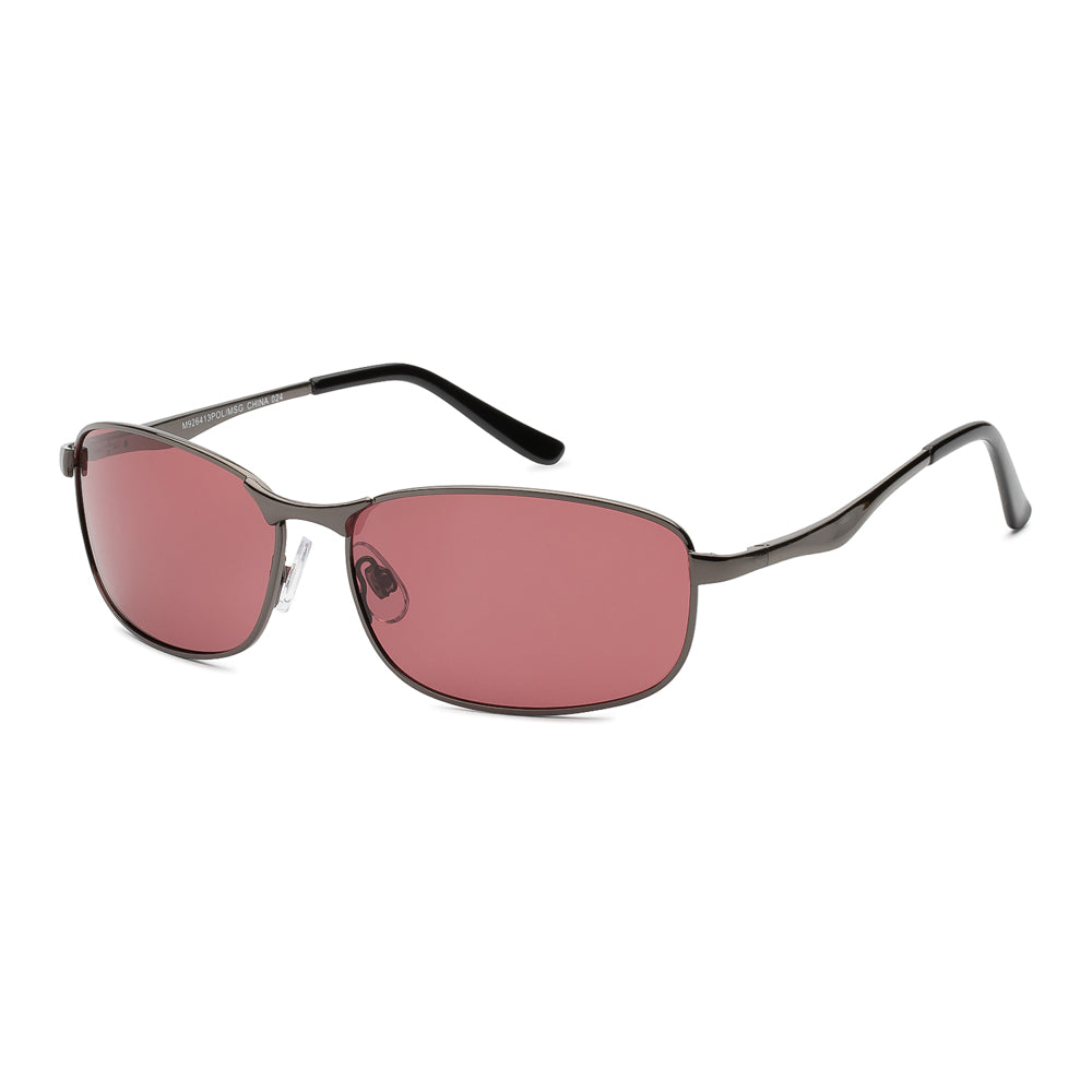A pair of men's sunglasses featuring a sleek design with polarized lenses. The frames are stylish and modern, ideal for outdoor activities and casual wear. The sunglasses are part of a collection that emphasizes both functionality and fashion.