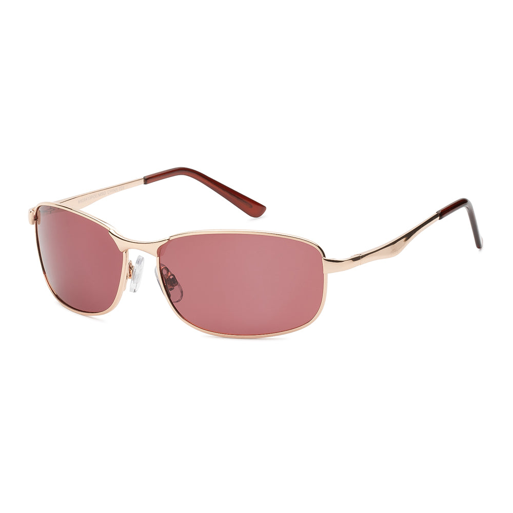 A pair of men's polarized sunglasses featuring a sleek design, suitable for outdoor use. The frame is stylish and modern, likely in a dark color, with tinted lenses that reduce glare. The sunglasses are part of a summer collection, potentially promoted for July 4th sales.