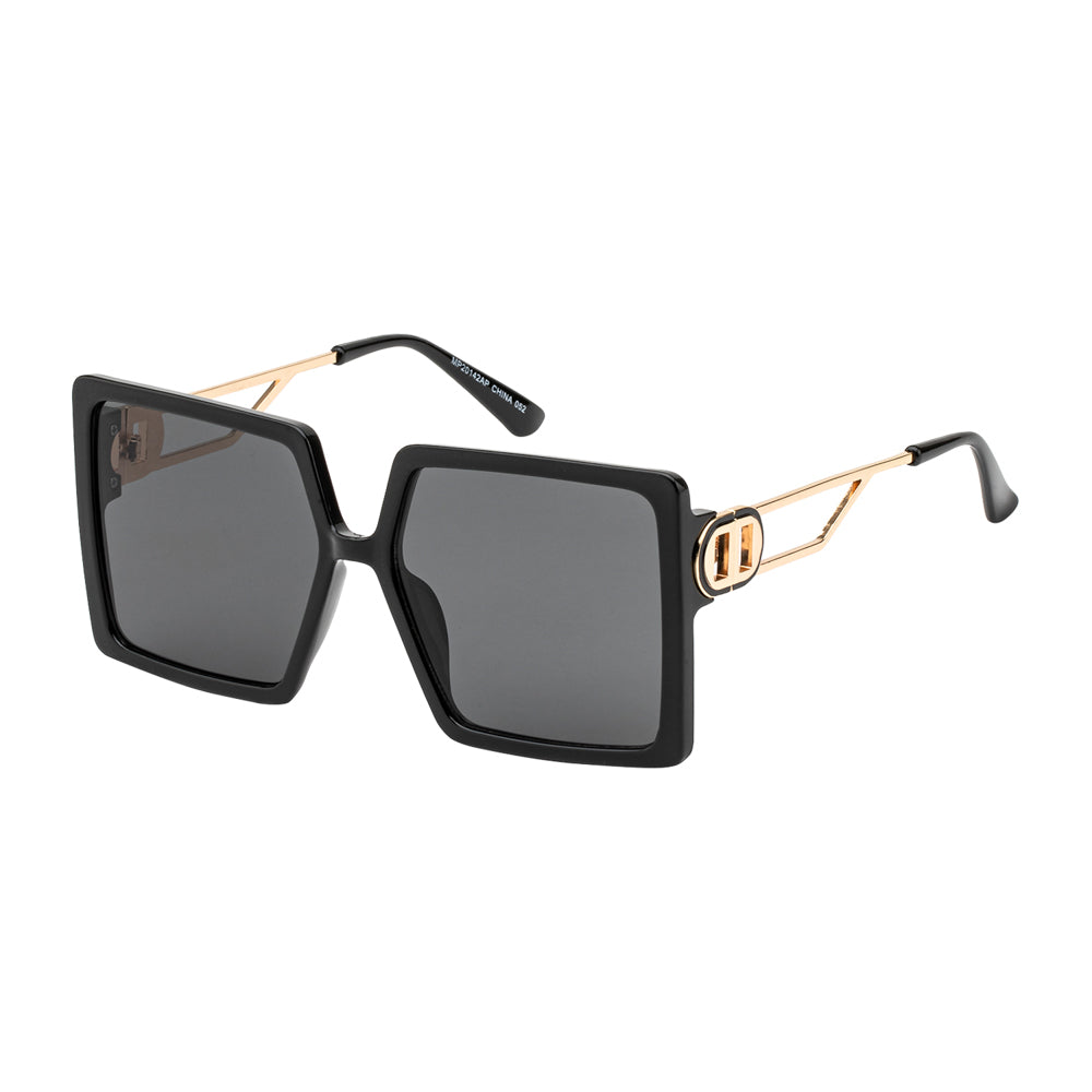 Stylish sunglasses from APTCINC, model MP20142AP, featuring a modern design suitable for ladies' fashion. The frame is sleek, and the lenses are dark, making them a fashionable accessory for sunny days.