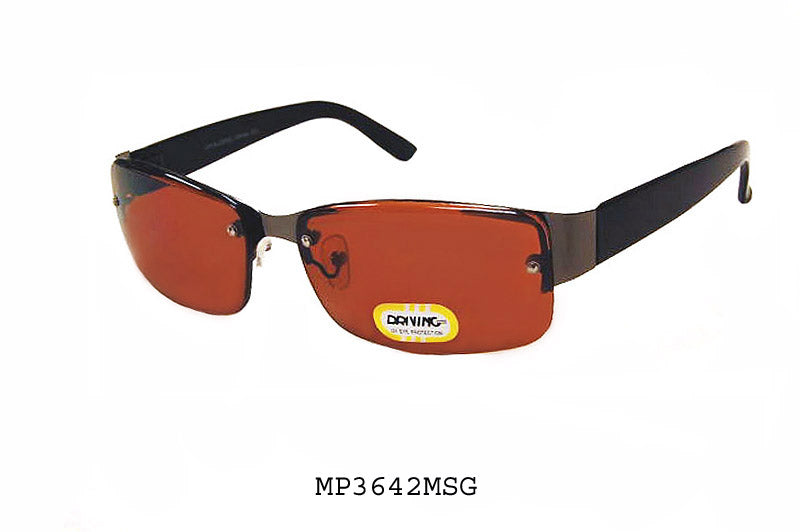 Stylish sunglasses designed for both men and women, featuring a modern frame and lenses suitable for driving. The design is part of the MSG collection, showcasing a unisex style ideal for various occasions.