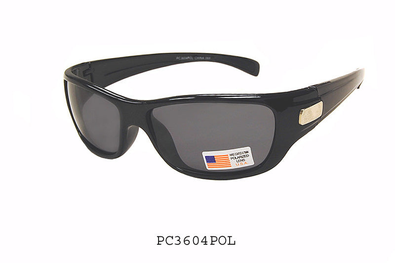 A pair of stylish polarized sunglasses with a sleek frame design, suitable for men. The lenses have a reflective quality, enhancing visibility and reducing glare, making them ideal for outdoor activities. The brand APTCINC is prominently featured, and the sunglasses are part of a collection designed for sun protection and fashion.