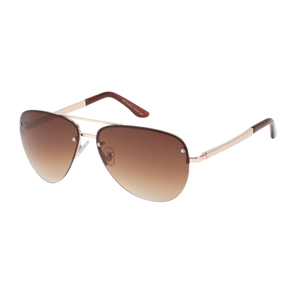Wholesale fashion sunglasses with a rectangle acetate frame in black, featuring polarized lenses and metal temples.