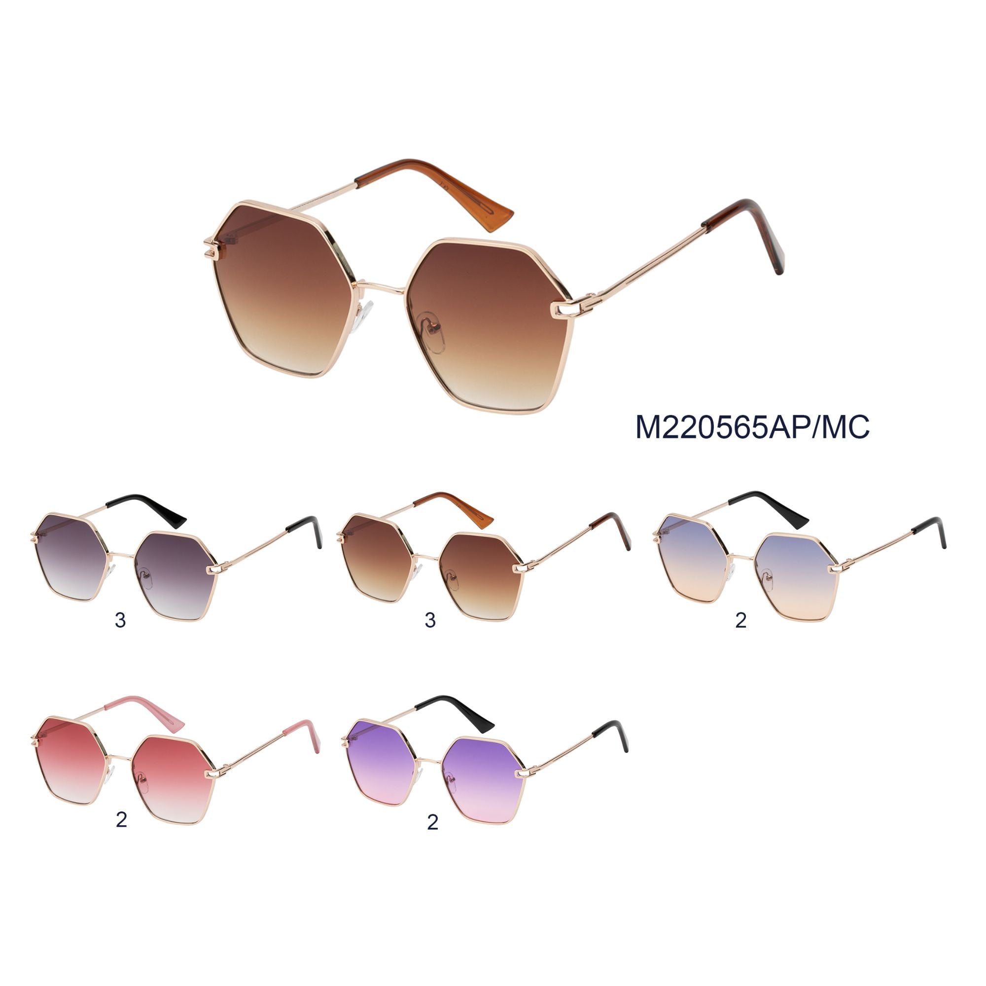 Wholesale Fashion Sunglasses | M220565AP/MC (Pack of 12) – Asia