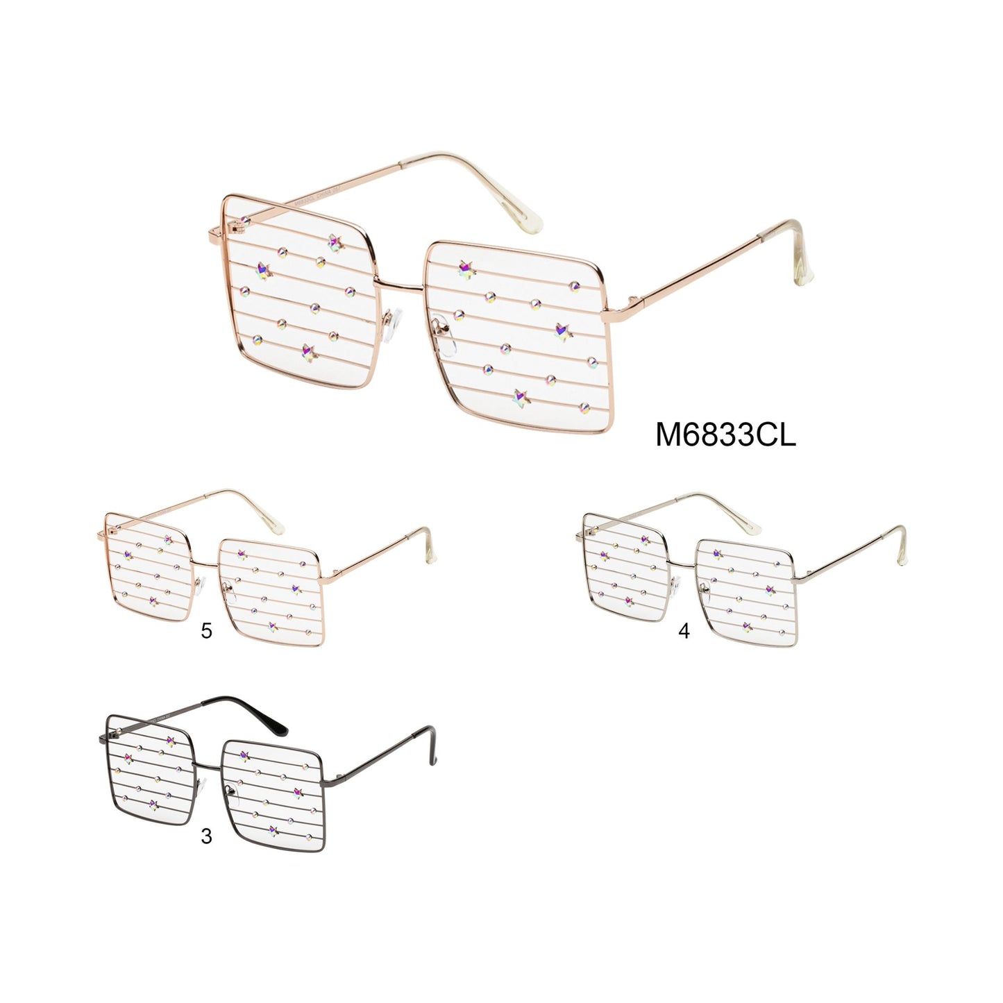 
                  
                    CLEAR GLASSES | M6833CL
                  
                