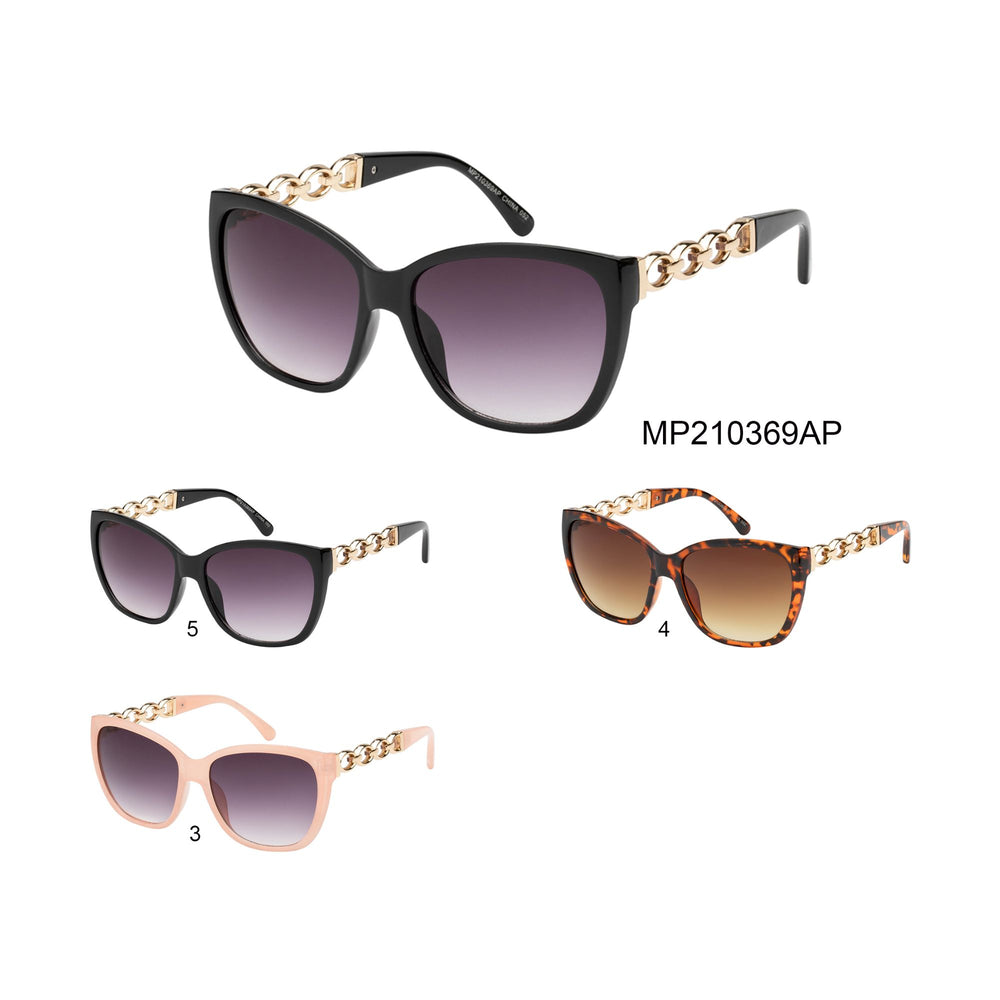 
                  
                    A stylish pair of cat-eye sunglasses featuring a chic design, perfect for ladies' fashion. The frames are sleek and modern, ideal for various occasions and new arrivals in the sunglasses collection.
                  
                