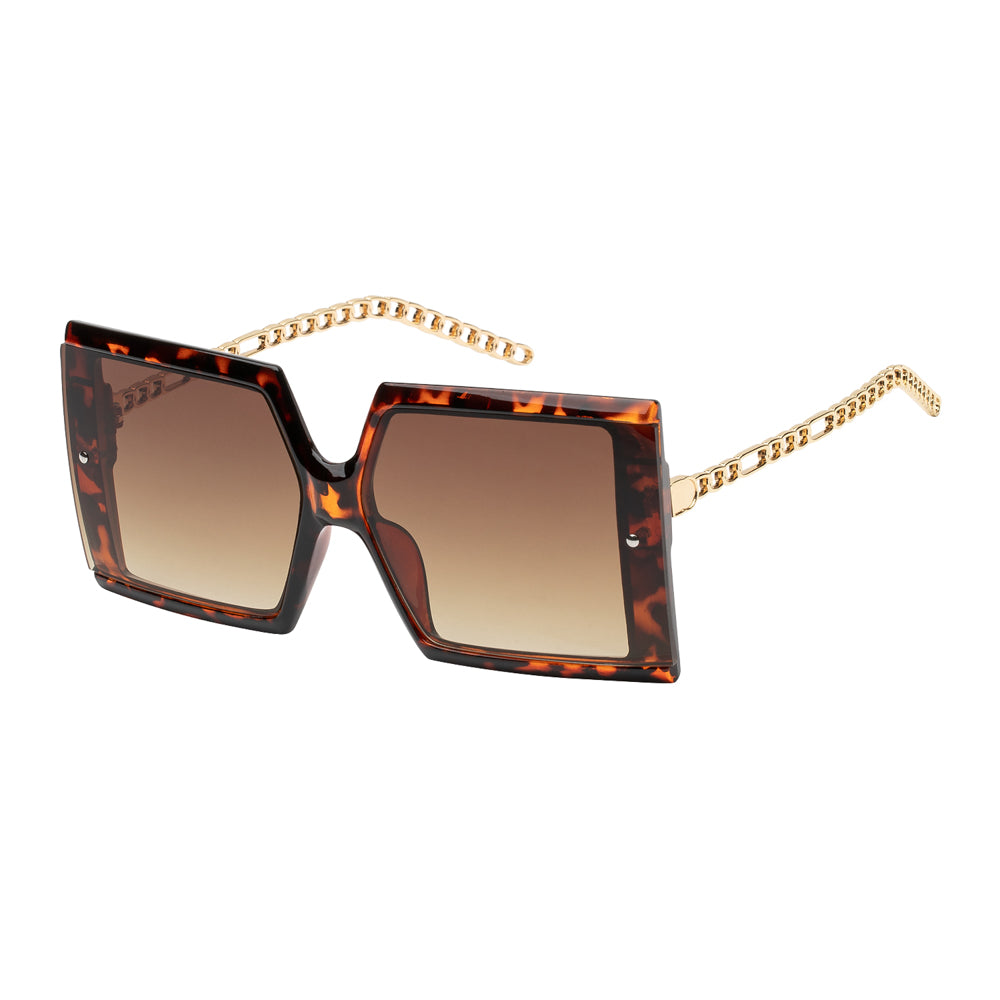 
                  
                    A stylish pair of sunglasses from APTCINC, model MP27303AP/CP, featuring a modern design suitable for ladies' fashion. The frame is square-shaped, emphasizing a trendy look, perfect for summer fashion. The sunglasses are part of the new arrivals collection and are restocked for a special promotion.
                  
                