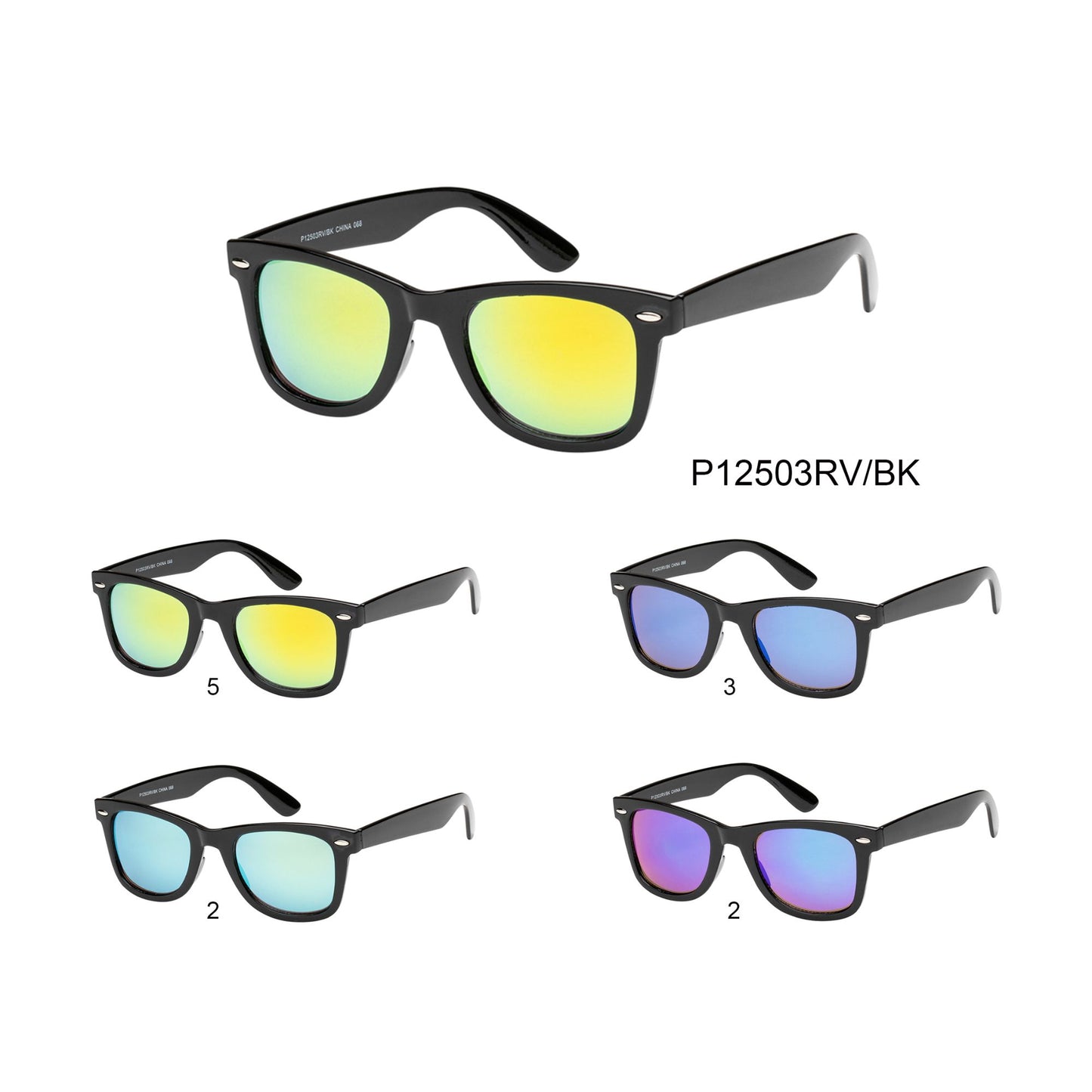 
                  
                    SUNGLASS | P12503RV/BK
                  
                