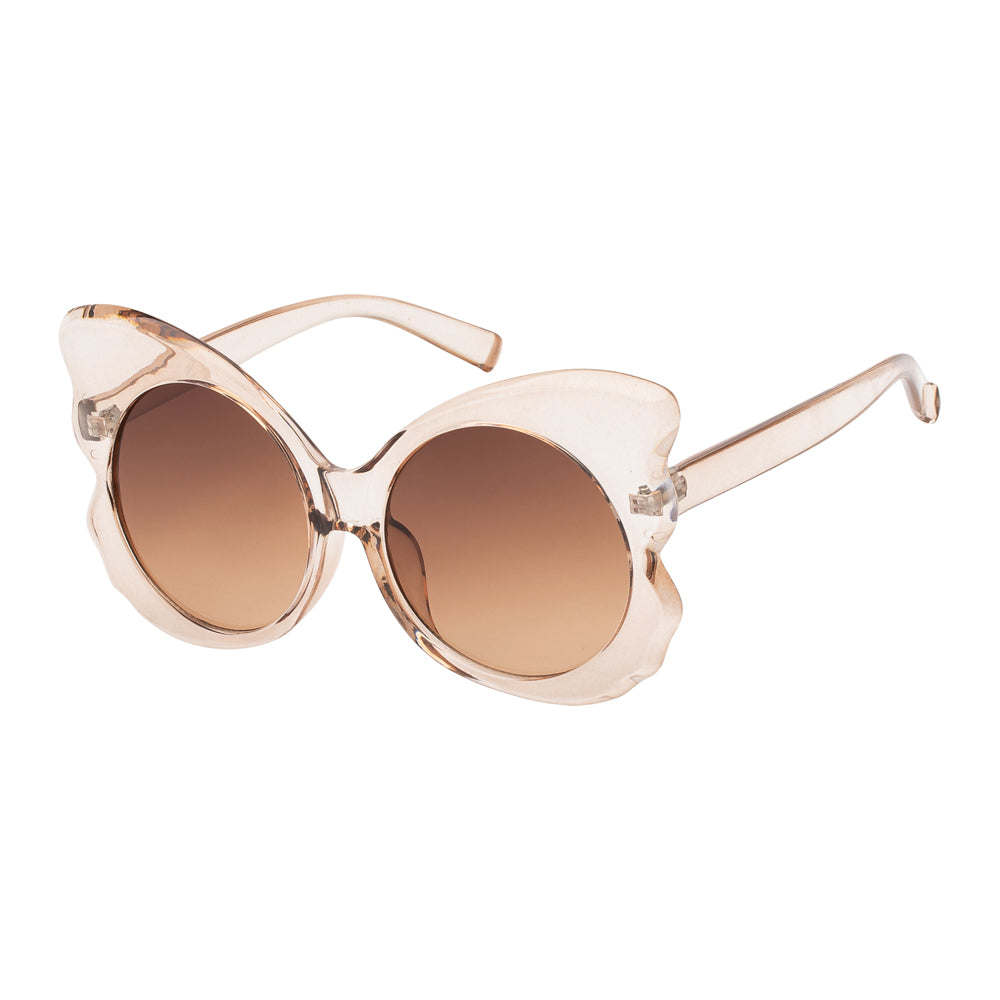 A stylish pair of butterfly-shaped sunglasses from APTCINC, featuring a trendy design suitable for ladies' fashion. The frame is elegant and modern, perfect for summer outings and holiday events. The sunglasses are part of a collection that emphasizes fashion-forward accessories, ideal for seasonal sales and promotions.