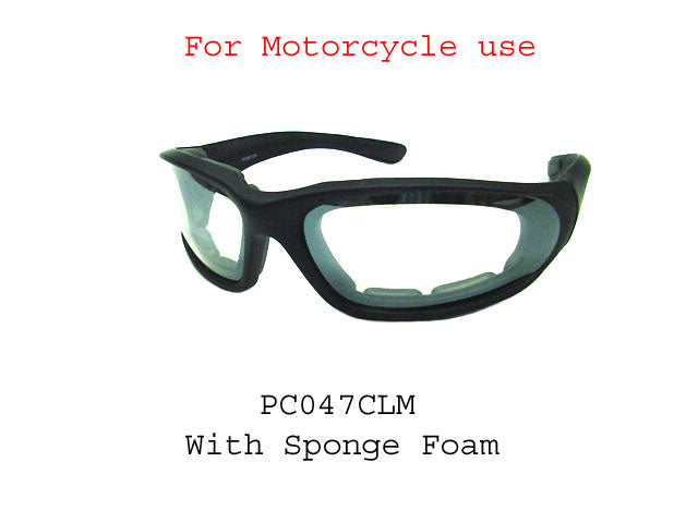 MOTORCYCLE GLASSES | PC047CL/BK