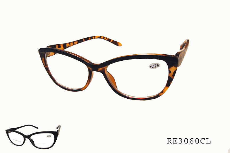 A pair of clear reader sunglasses with a sleek design, featuring a lightweight plastic frame. The lenses are transparent, suitable for reading, and the overall style is modern and casual. The product is associated with APTCINC and is tagged for a promotion and catalog release.