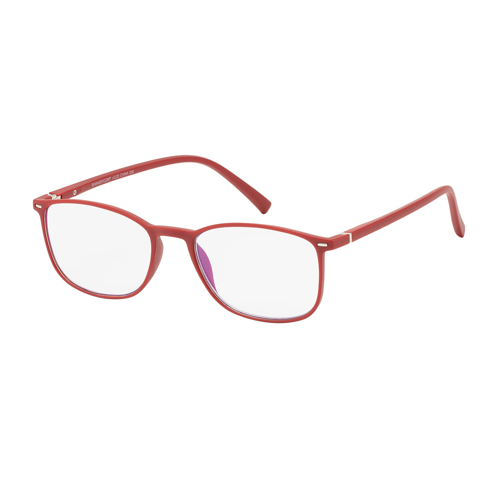 A pair of stylish reader sunglasses designed for computer use, featuring a sleek plastic frame. The glasses are labeled with the model number RE4646SP/COMP by APTCINC. They are suitable for reading and screen time, combining functionality with modern design.
