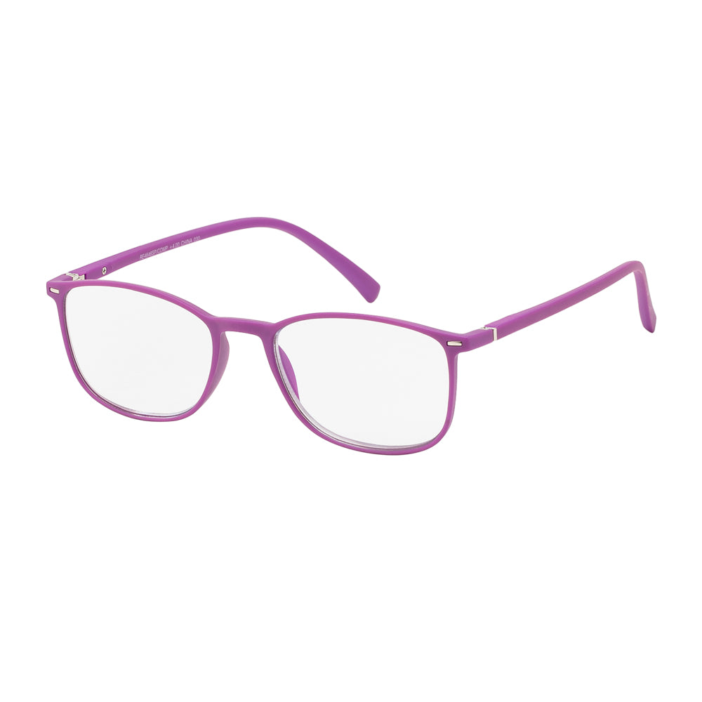 A pair of stylish plastic reader sunglasses designed for computer use, featuring a sleek frame and tinted lenses to reduce glare. The product is labeled as RE4646SP/COMP by APTCINC and is associated with a promotional tag offering a discount.
